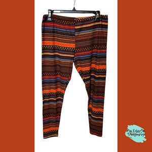 Vibrant Multicolor Patterned Leggings